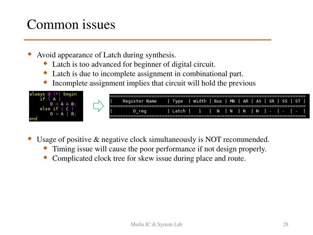 common issues 2