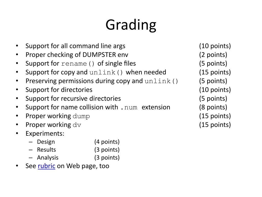 grading