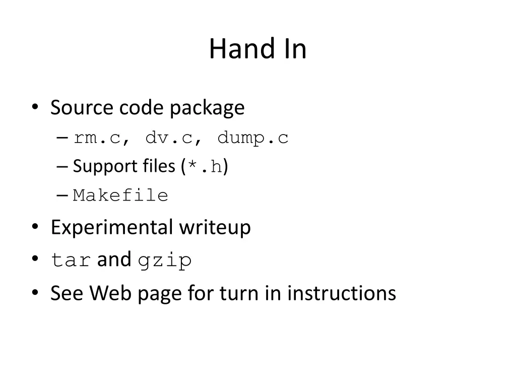 hand in