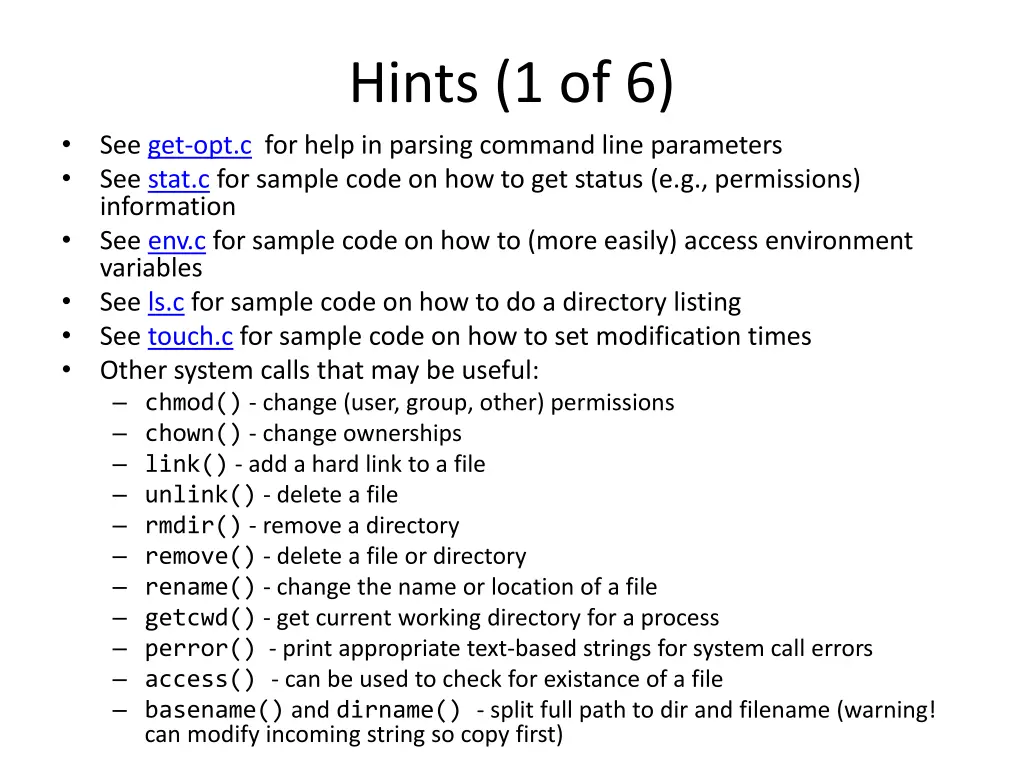hints 1 of 6