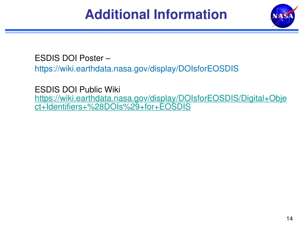 additional information