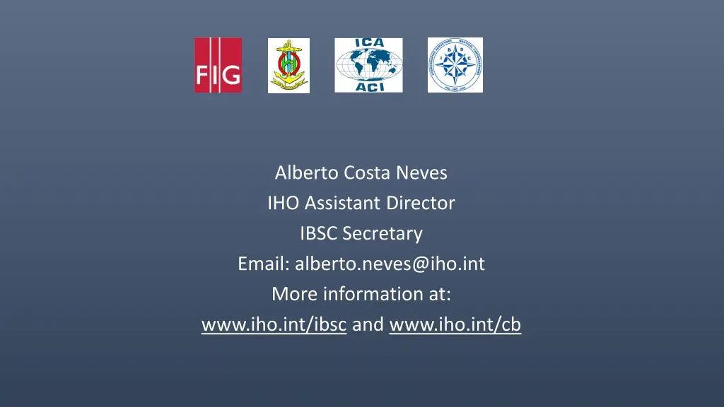 alberto costa neves iho assistant director ibsc