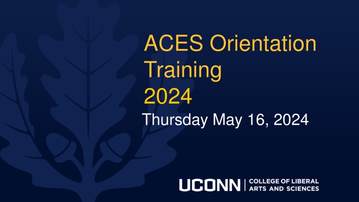aces orientation training 2024 thursday