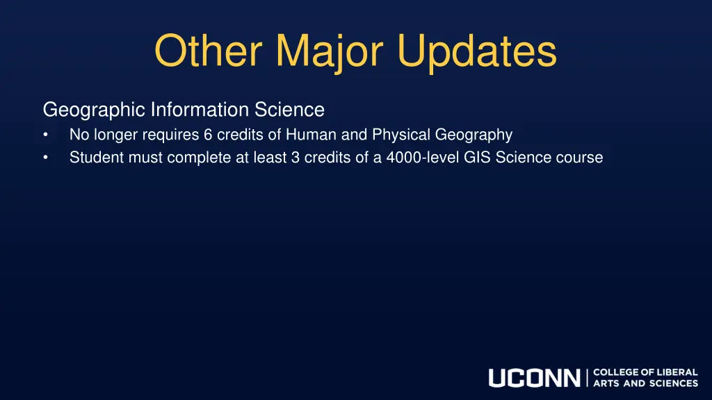 other major updates 1