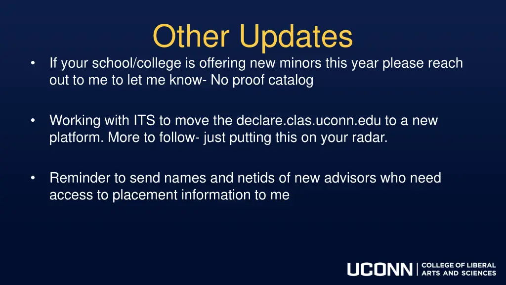 other updates