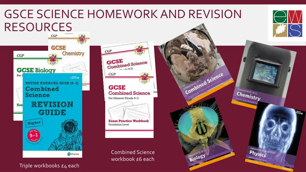 gsce science homework and revision resources