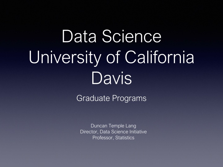 data science university of california davis