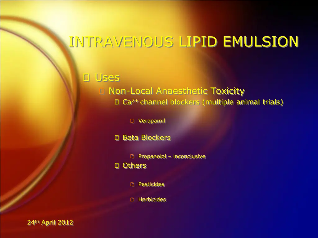 intravenous lipid emulsion 11
