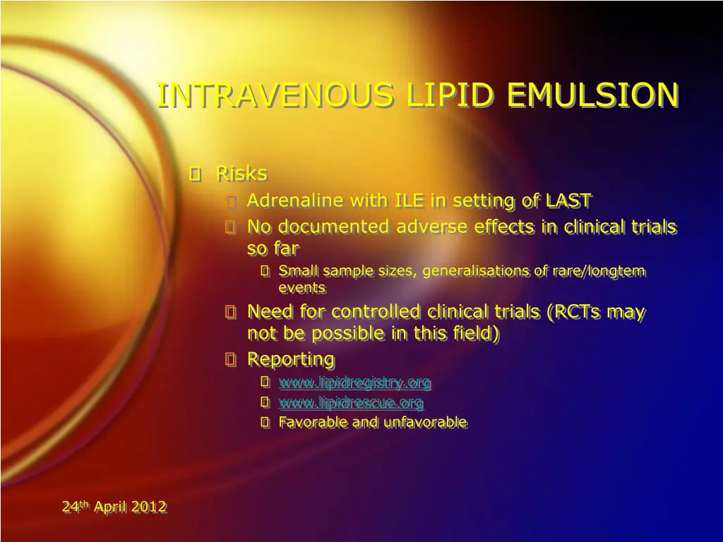 intravenous lipid emulsion 15