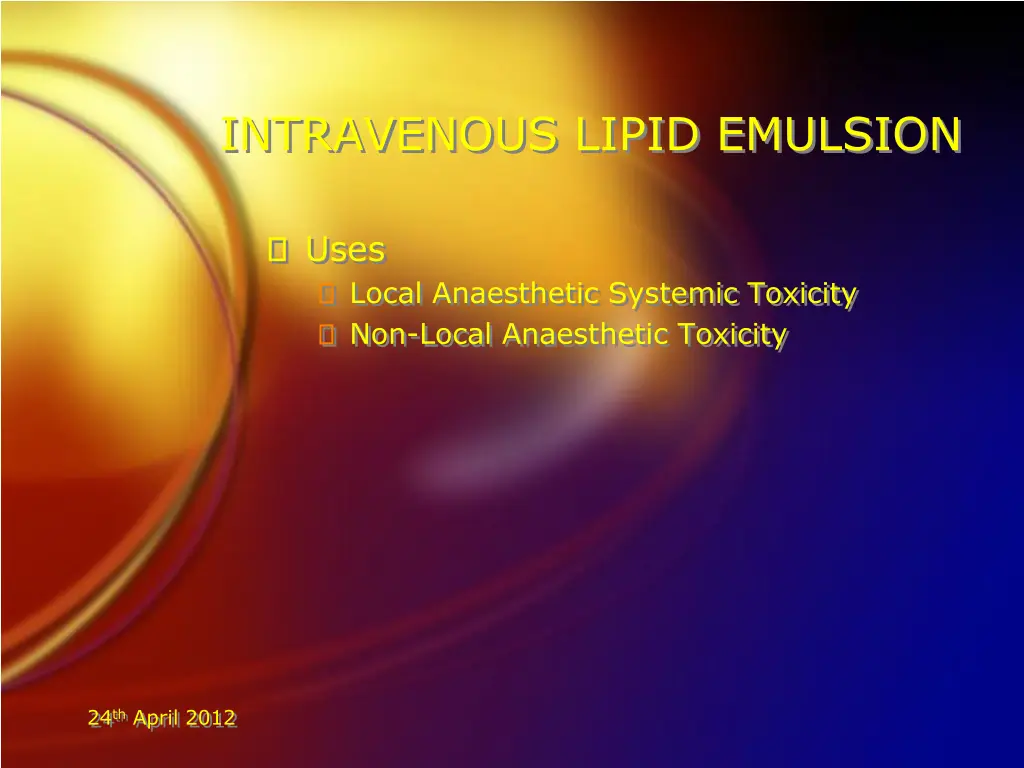 intravenous lipid emulsion 8