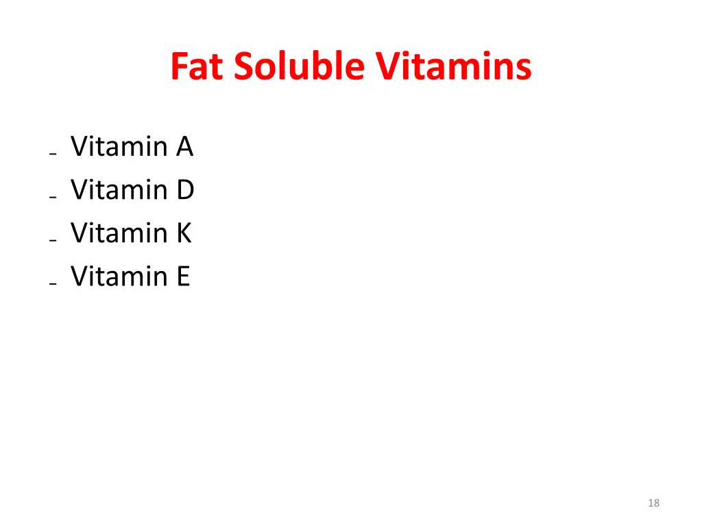 fat soluble vitamins