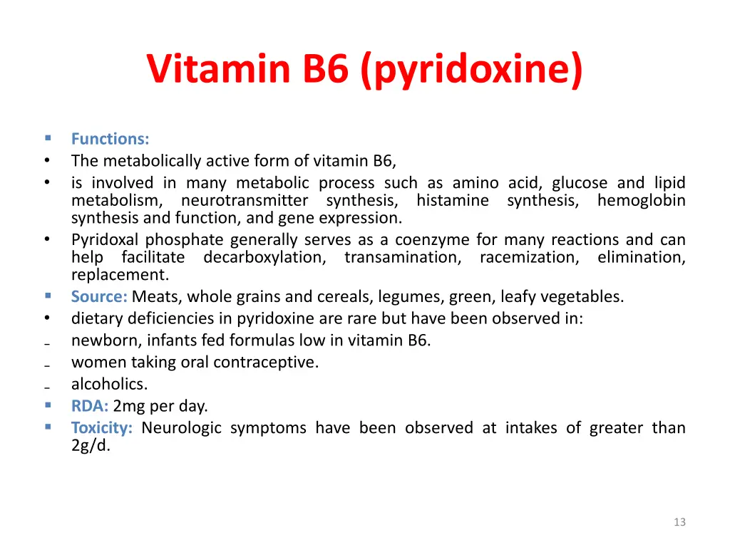 vitamin b6 pyridoxine 1