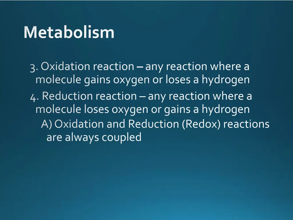 metabolism 1