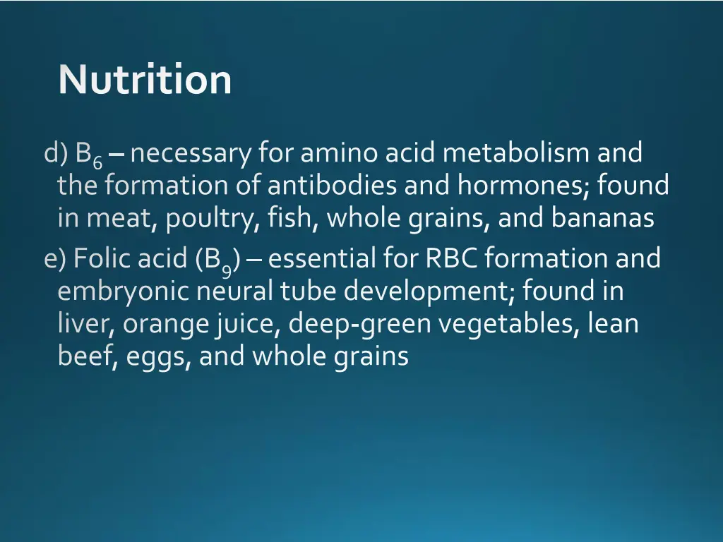 nutrition 20