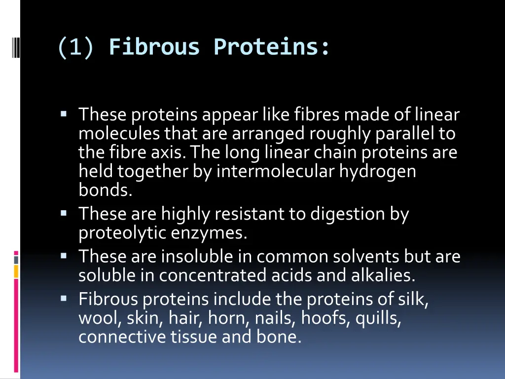 1 fibrous proteins