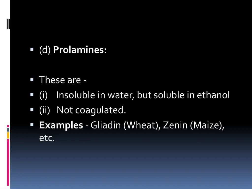 d prolamines