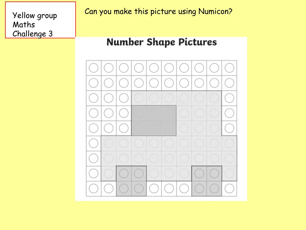 can you make this picture using numicon
