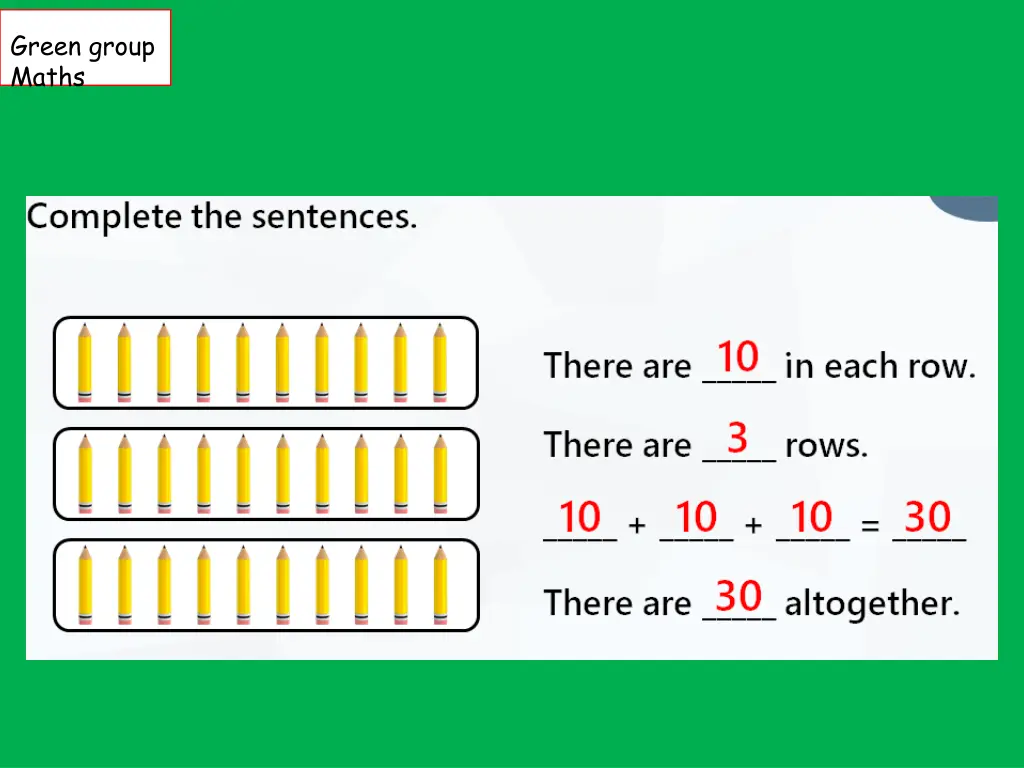 green group maths 7