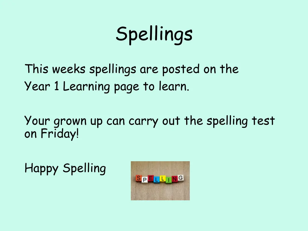spellings
