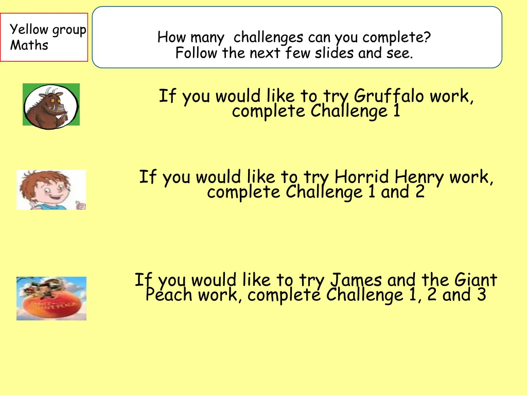 yellow group maths 1