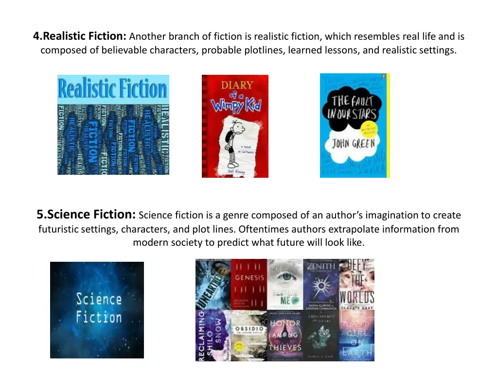 4 realistic fiction another branch of fiction