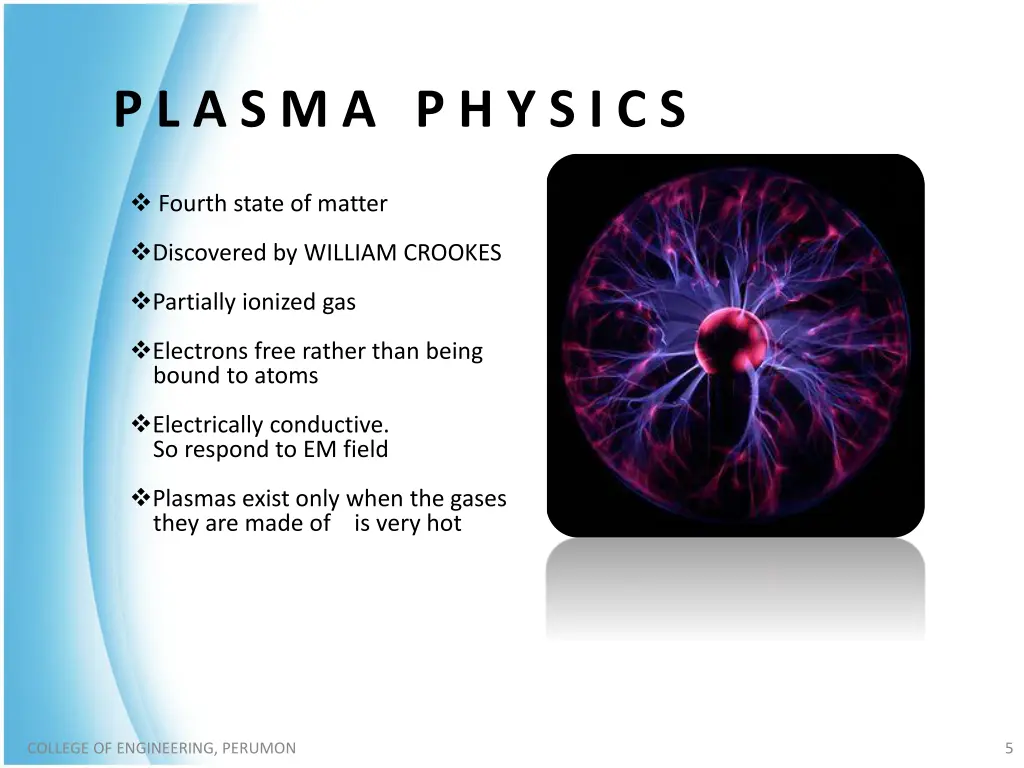 p l a s m a p h y s i c s