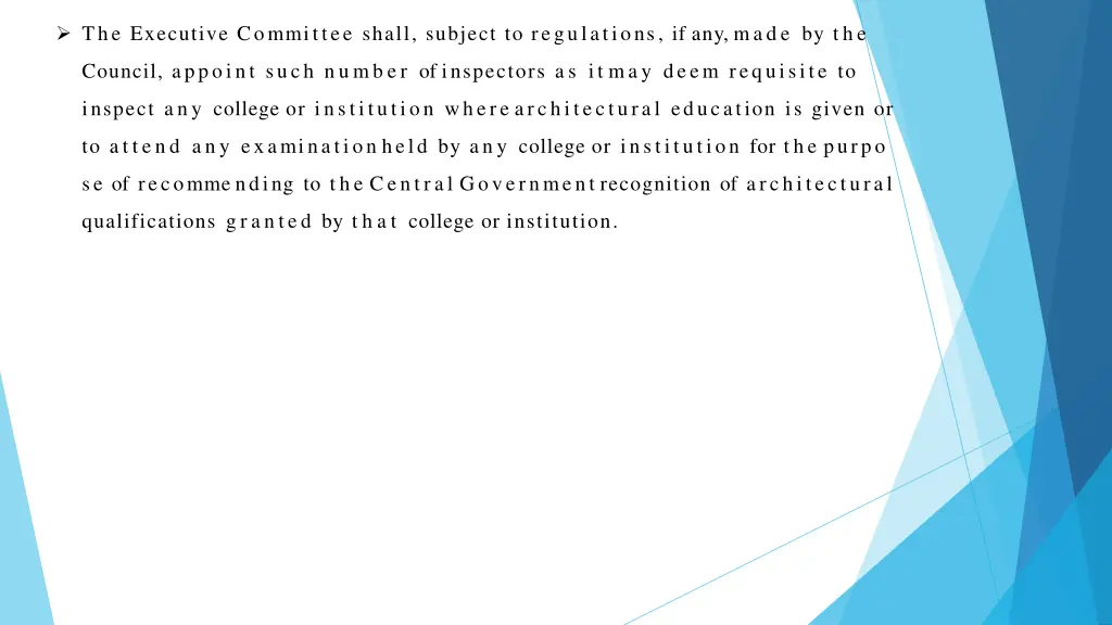 the executive committee shall subject