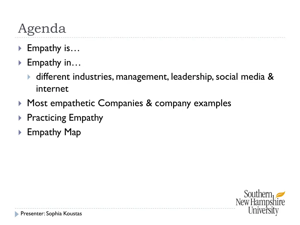 agenda