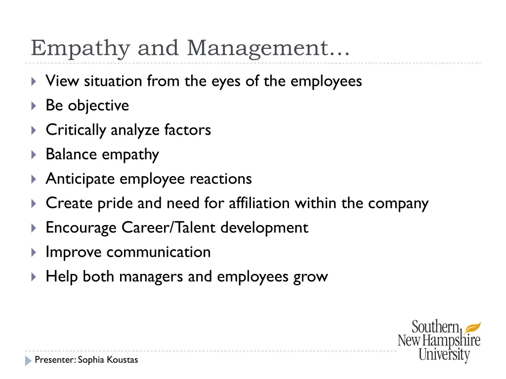 empathy and management