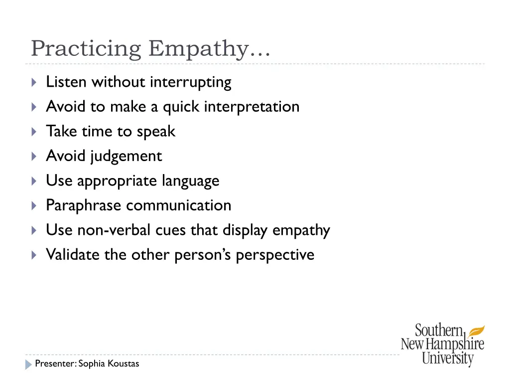 practicing empathy