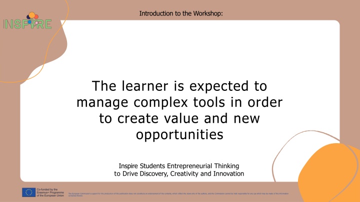 introduction to the workshop