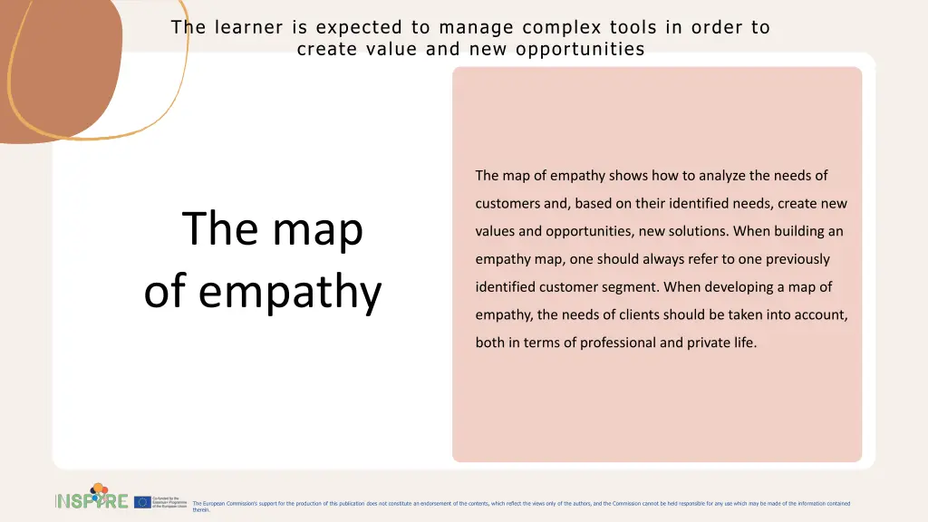 the learner is expected to manage complex tools 5