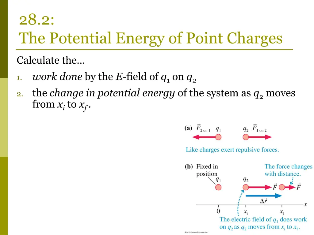 28 2 the potential energy of point charges