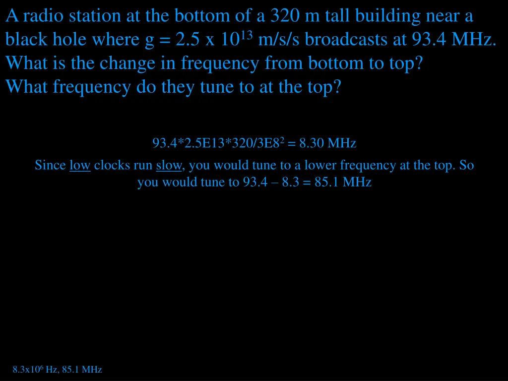 a radio station at the bottom of a 320 m tall