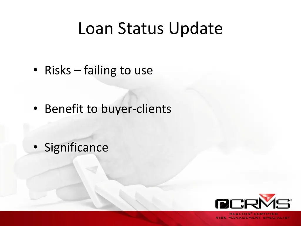 loan status update