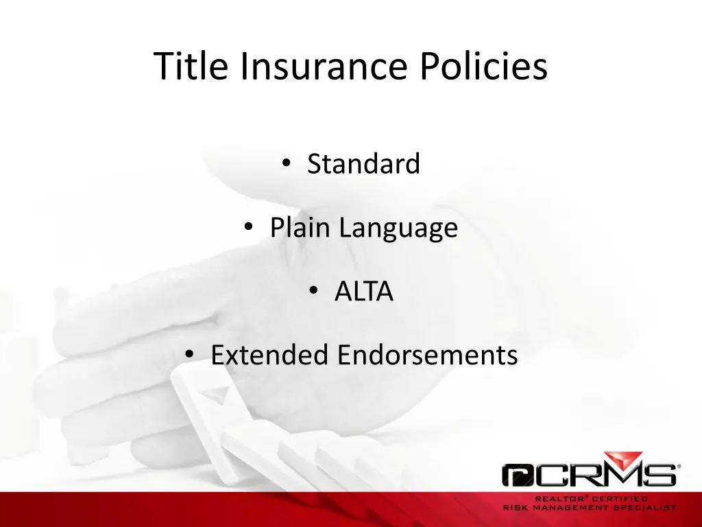title insurance policies