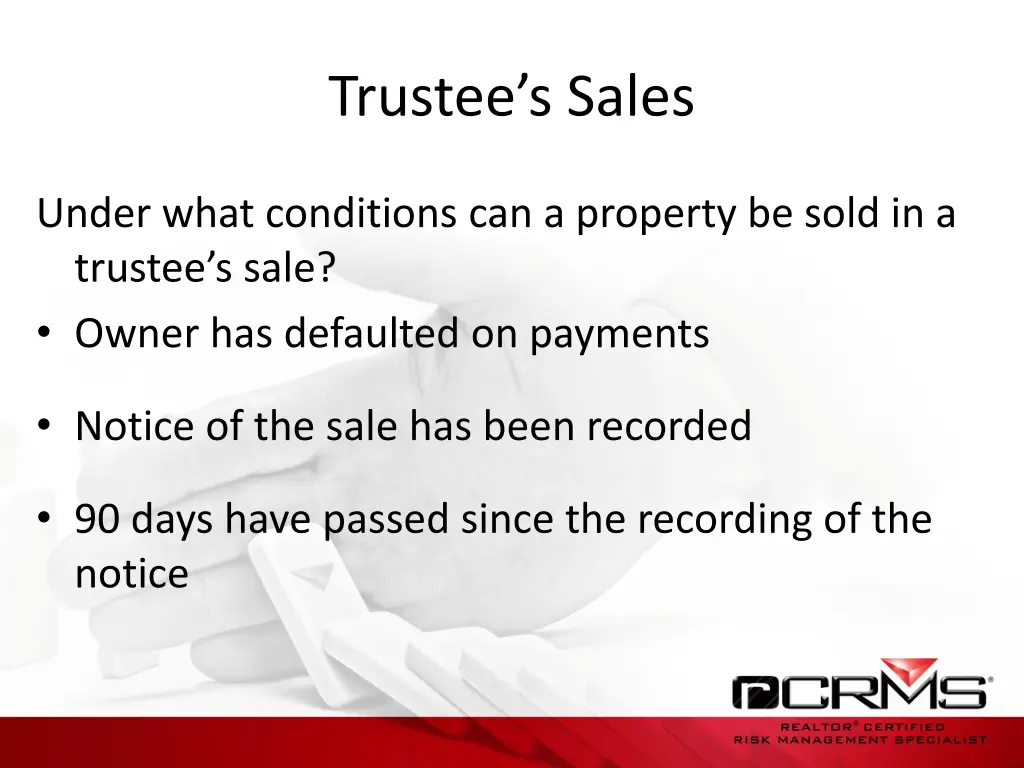 trustee s sales