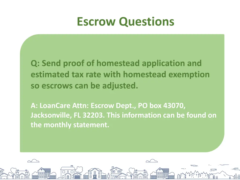 escrow questions 2