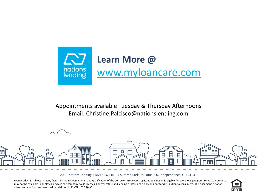 learn more @ www myloancare com