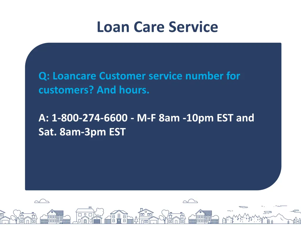 loan care service