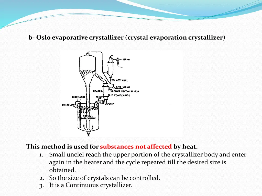b oslo evaporative crystallizer crystal