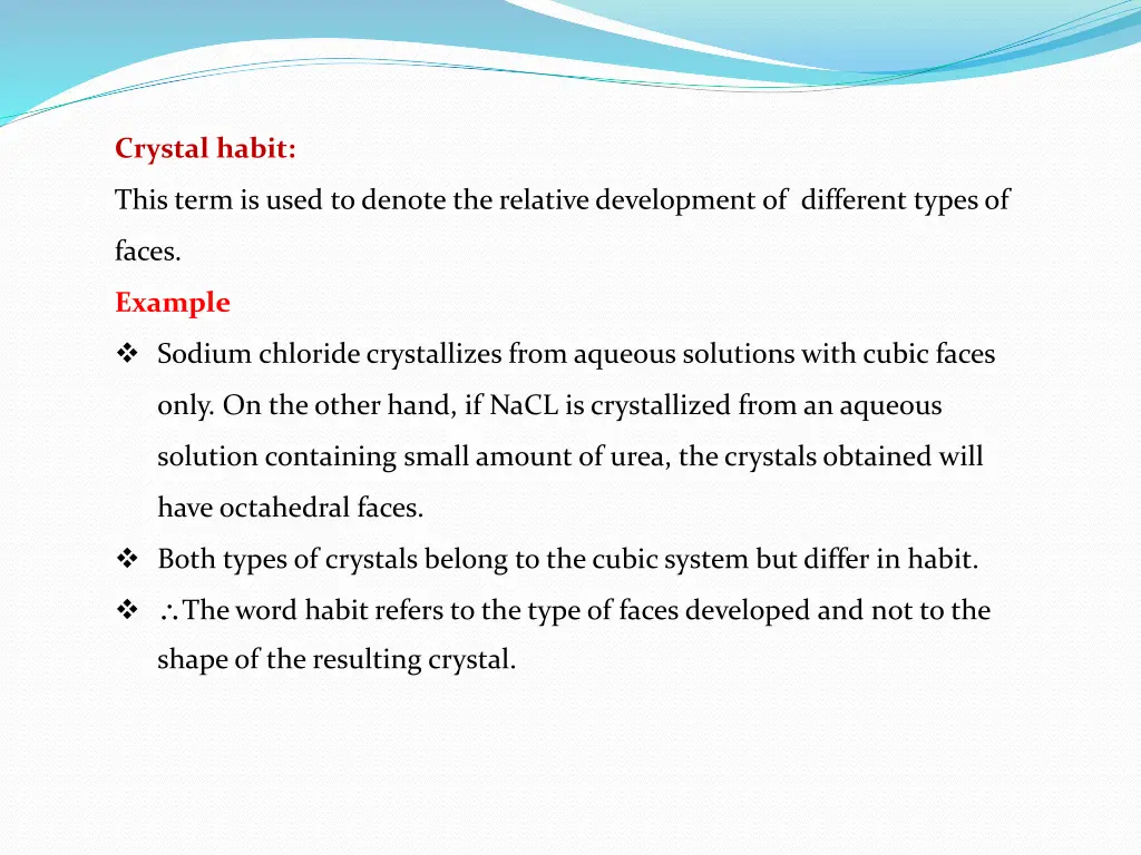 crystal habit