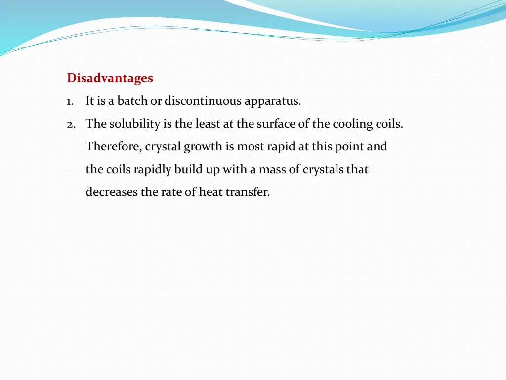 disadvantages