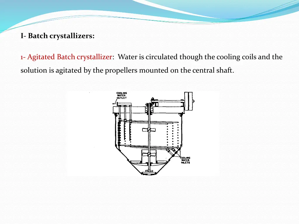 i batch crystallizers