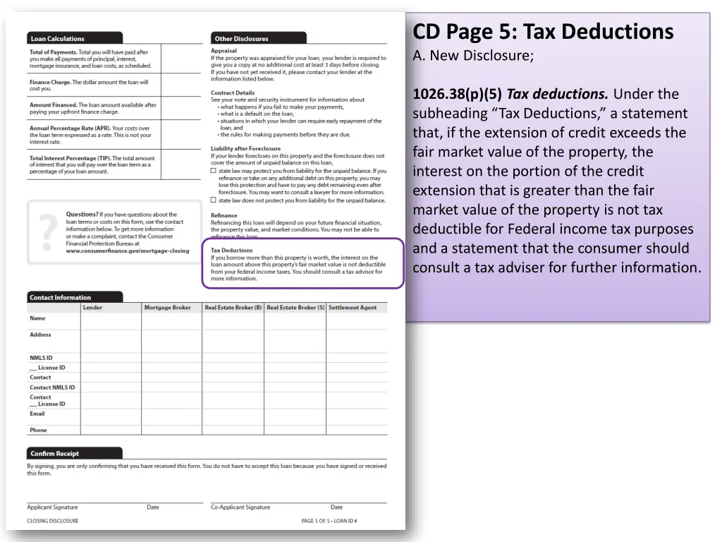 cd page 5 tax deductions a new disclosure