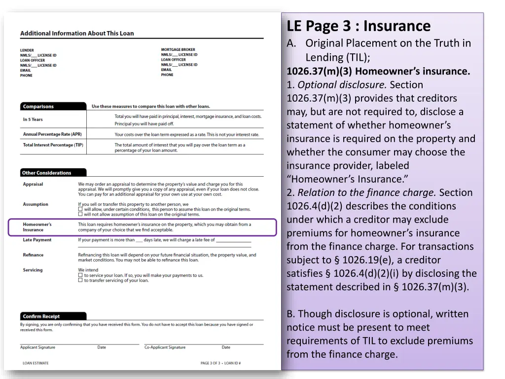 le page 3 insurance a original placement