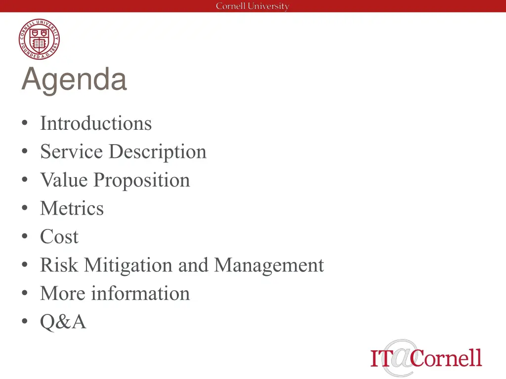 agenda