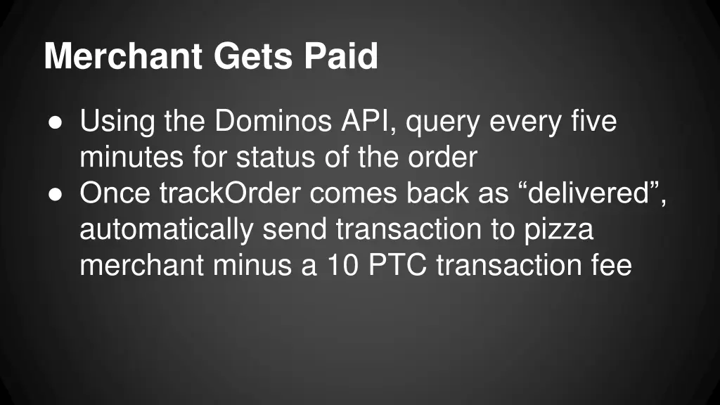 merchant gets paid
