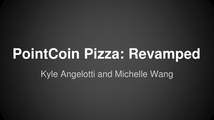 pointcoin pizza revamped