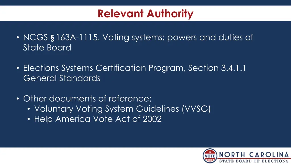 relevant authority